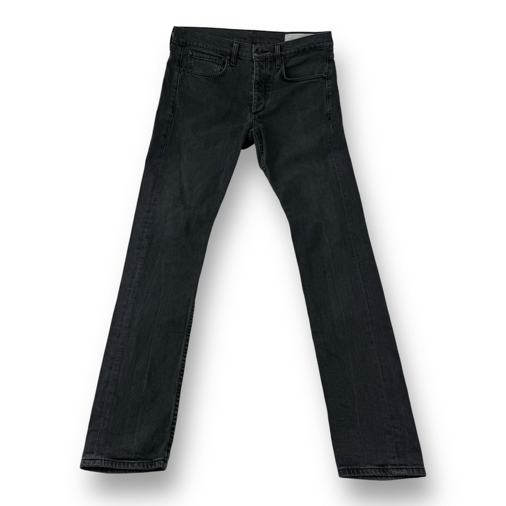 Rag & Bone Fit 1 Extra Slim‎ 5 Pocket Jeans Men's Size 31x34 Shelter Black